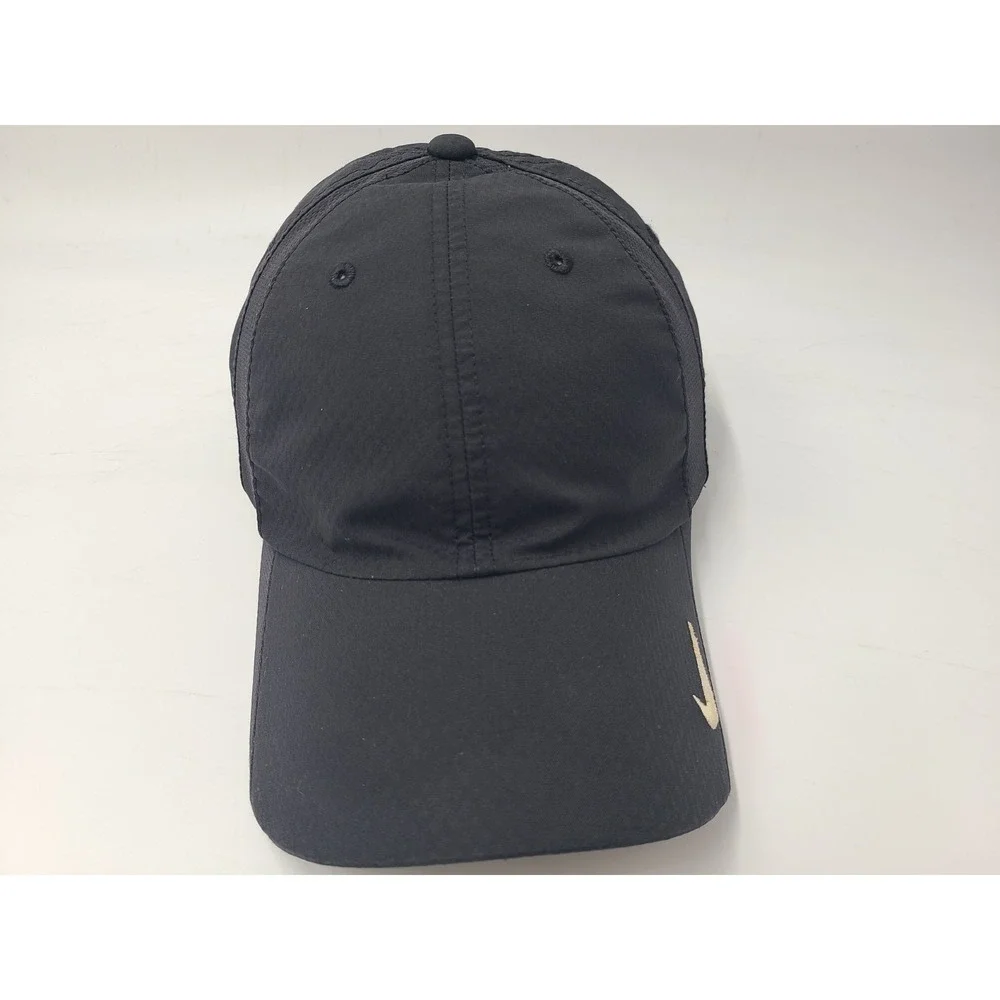 Nike Golf Adjustable Hat Cap Polyester Tennis Pickeball Casual Men Women Black